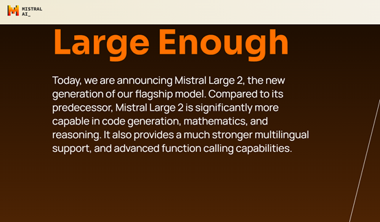 Mistral Large 2发布：1230亿参数以三分之一体量卷爆Llama 3.1