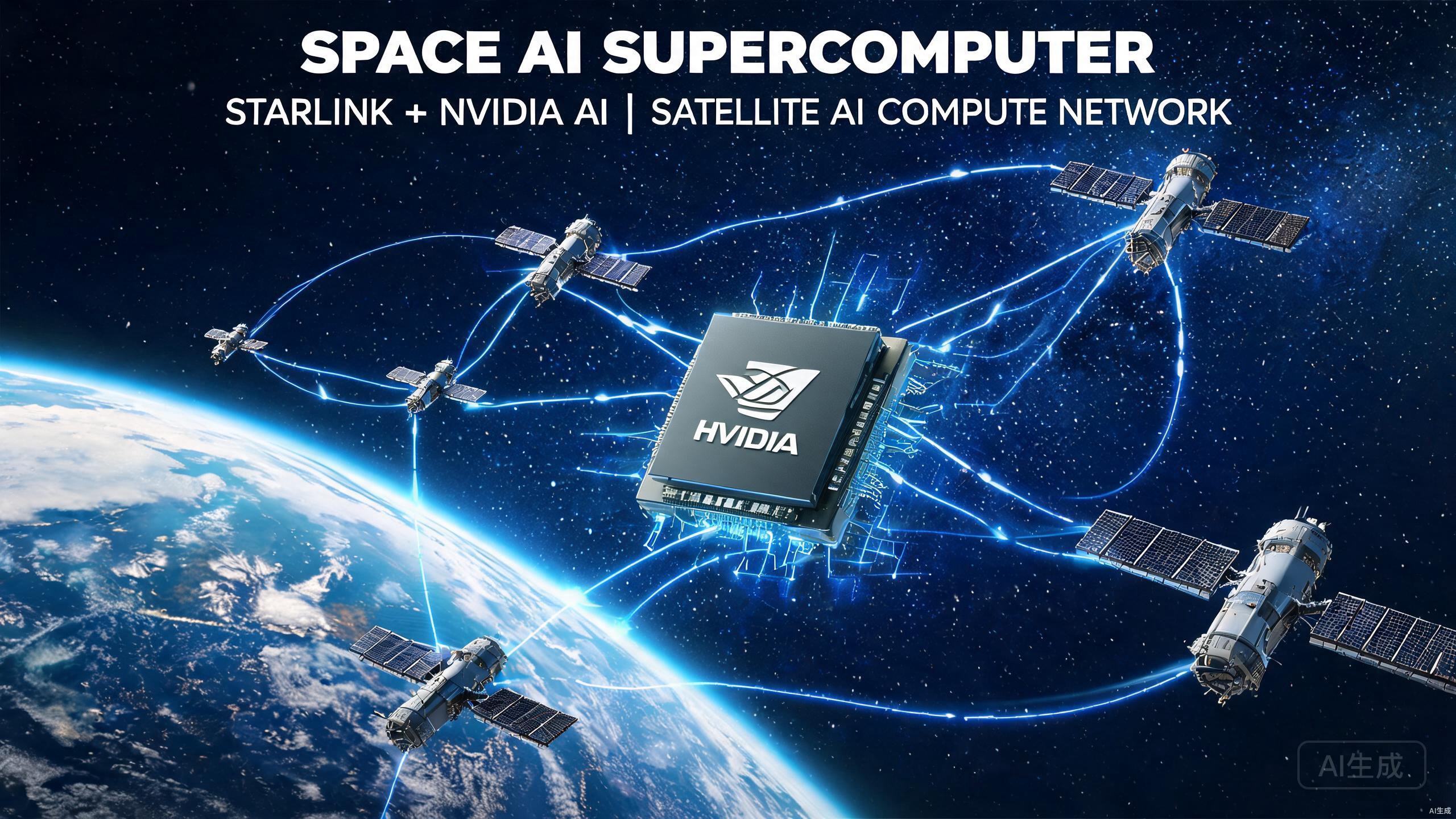 SpaceX携手英伟达开发Starmind AI1算力卫星，打造太空分布式AI超级计算机